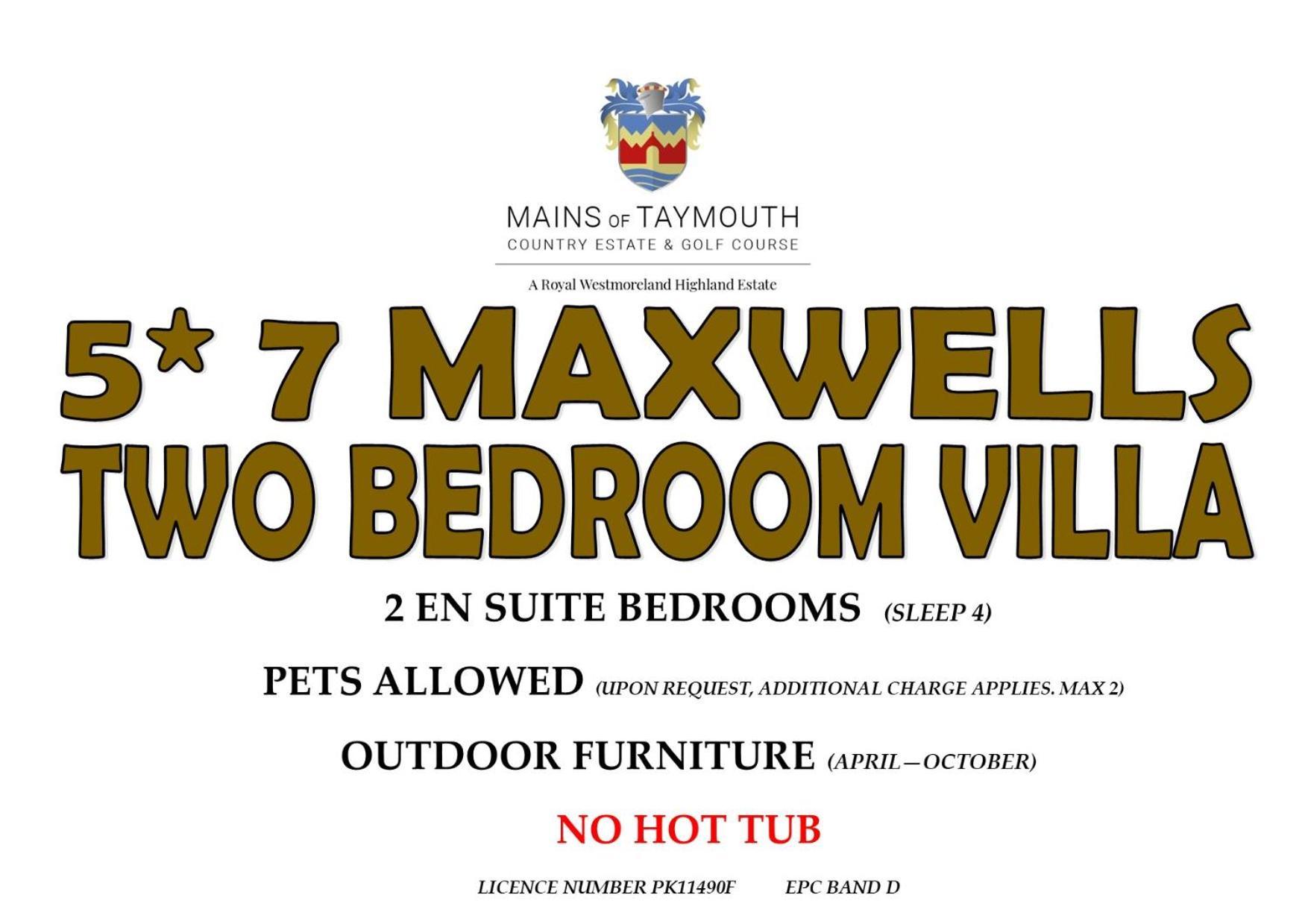 Mains Of Taymouth Country Estate 5* Maxwell Villas Kenmore  Zewnętrze zdjęcie